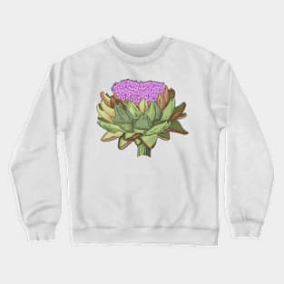 Kopie von Kopie von Light tangelo summer beach damask pattern with seashells Crewneck Sweatshirt